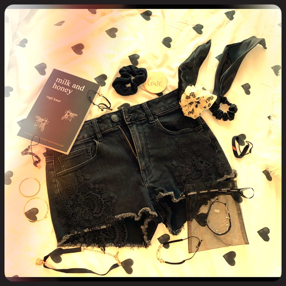I have 2 black jean shorts and I need $